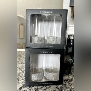 New. Godinger glasses. Unopened box. Selling 2- Set of 2.